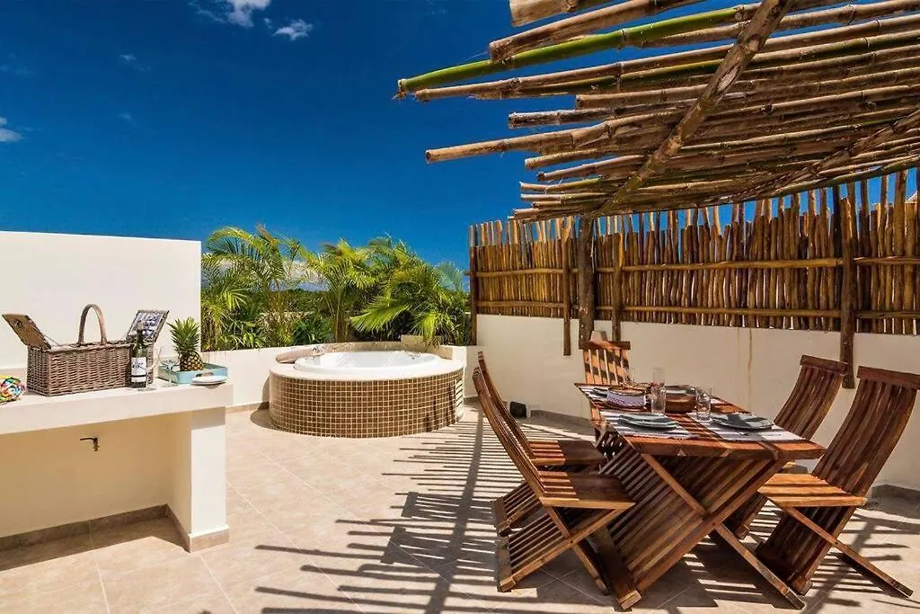 Penthouse With Private Rooftop Terrace, Hot Tub, And Community Pool Tulum