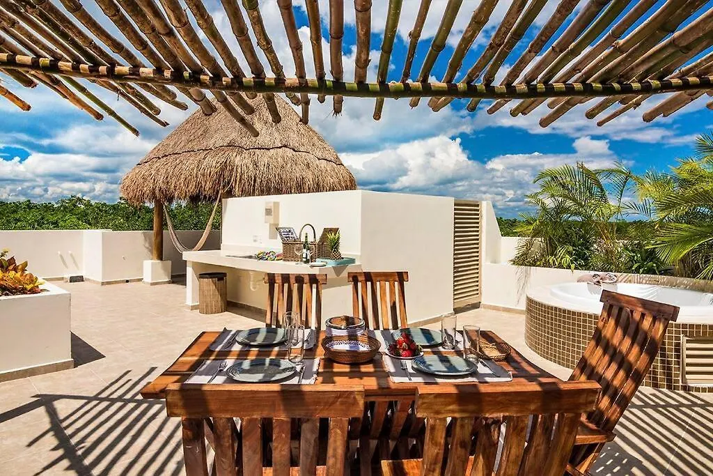 Penthouse With Private Rooftop Terrace, Hot Tub, And Community Pool 0*, Tulum Mexico